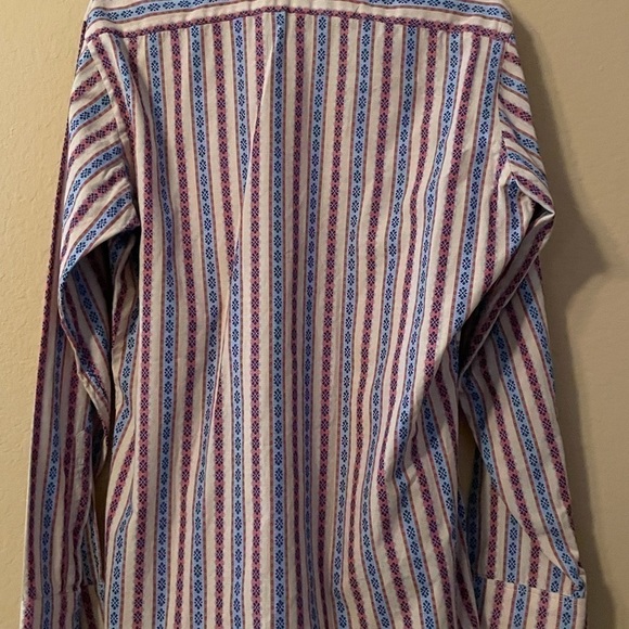 Eric Ross Beverly Hills vintage 70s Multi Color Cool Hippie Shirt Large‌‌‍‍‍‍‍‍‍ - Picture 7 of 8